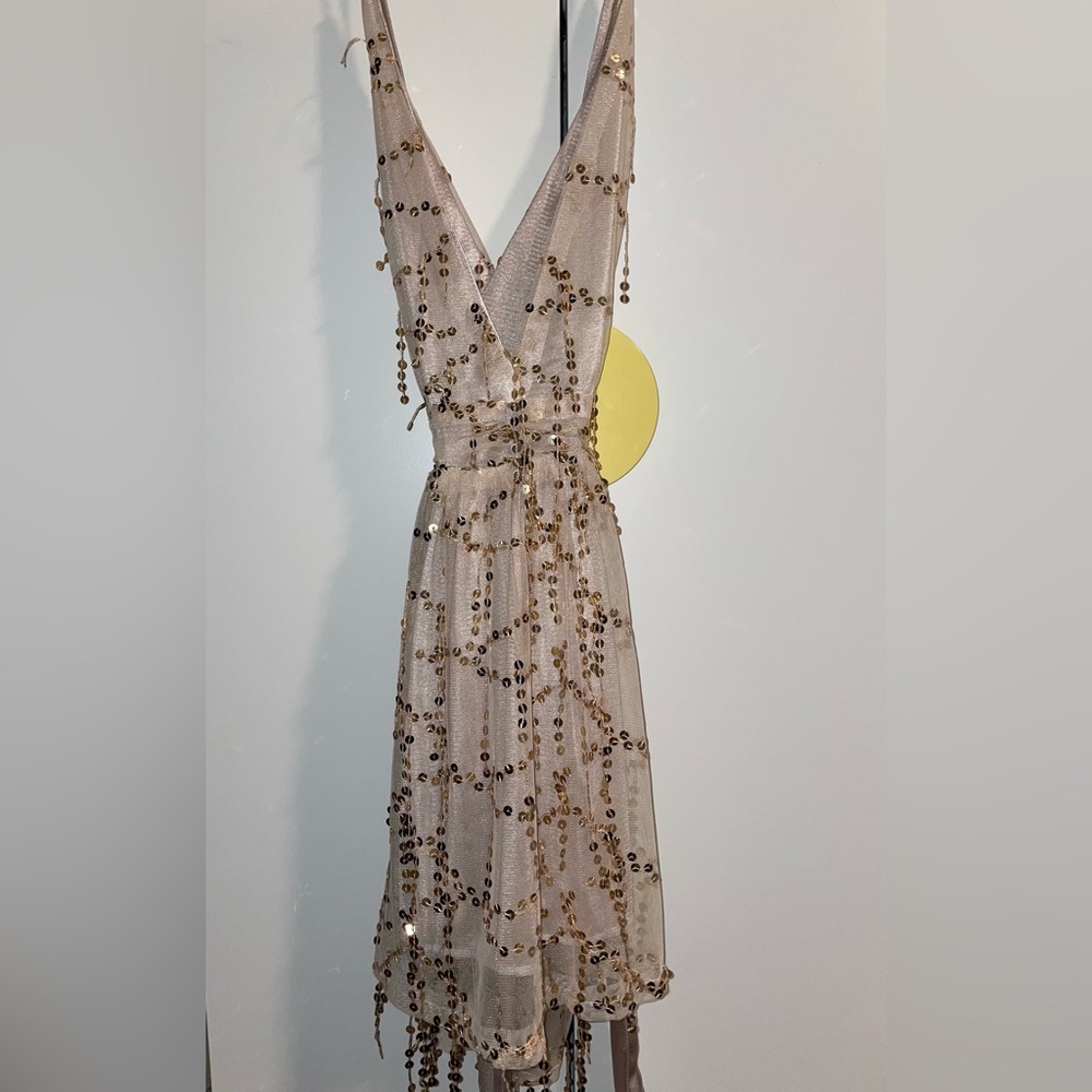 Gold dress